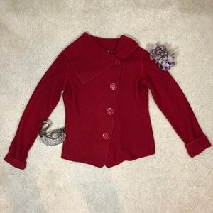 Covington Red 100% Wool Jacket Size M Petite